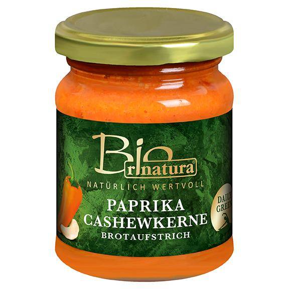 Paprika Cashewkerne Brotaufstrich Bio