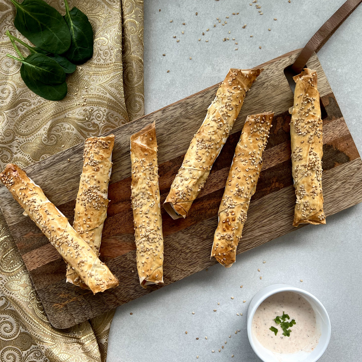 Börek mit Spinat und Feta