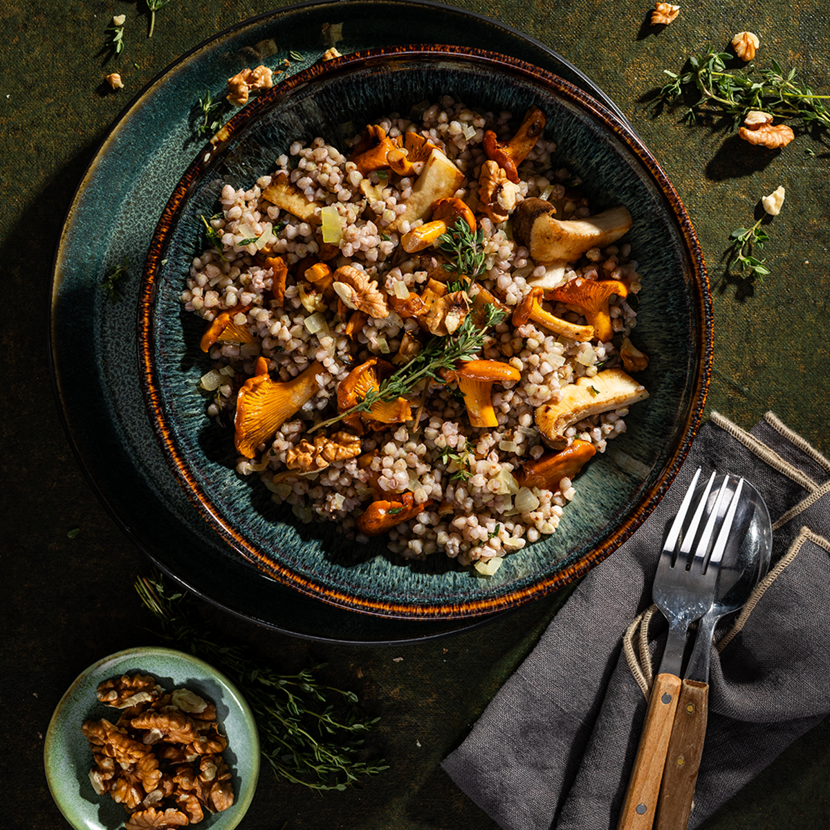Buchweizen Risotto mit Pilzen