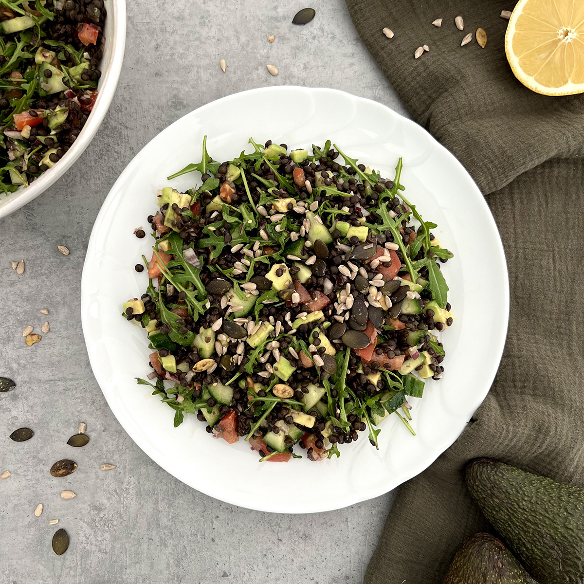 Avocado Linsen Salat