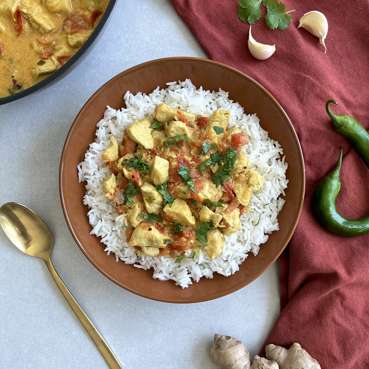 Kerala Style Hähnchen Curry