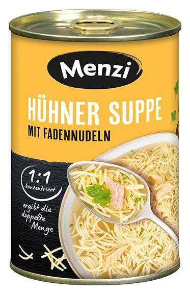 Hühner Suppe mit Fadennudeln