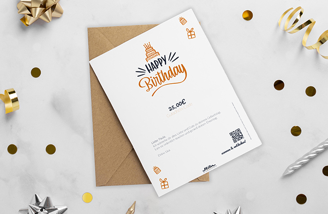 Genussgutschein – nur für www.rila.de gültig (nicht bei Rila Erleben einlösbar!)