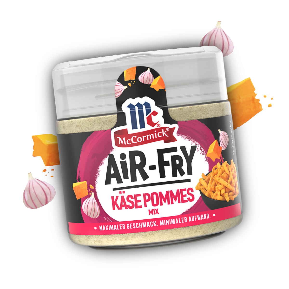 Verpackung des McCormick Gewürzes Air-Fry Käsepommes-Mix