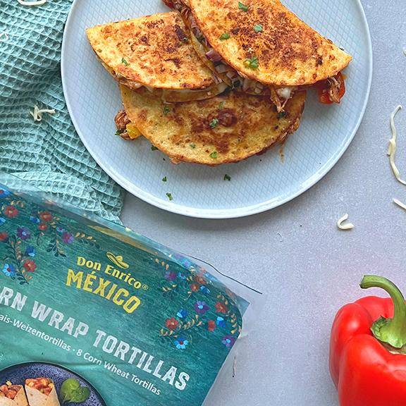 Corn Wrap Tortillas 8 Mais-Weizentortillas