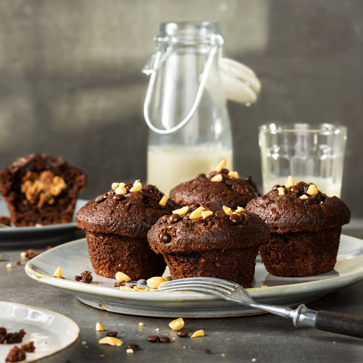 Schokomuffins Erdnussbutter