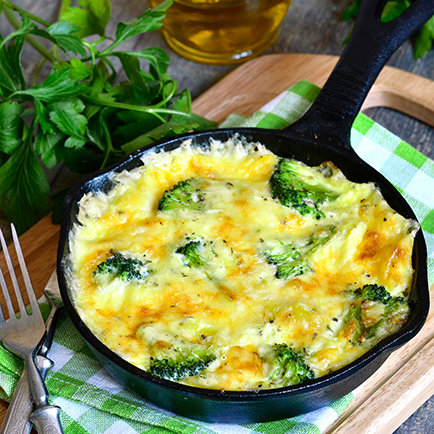 Frittata aus Broccoli und Kartoffeln