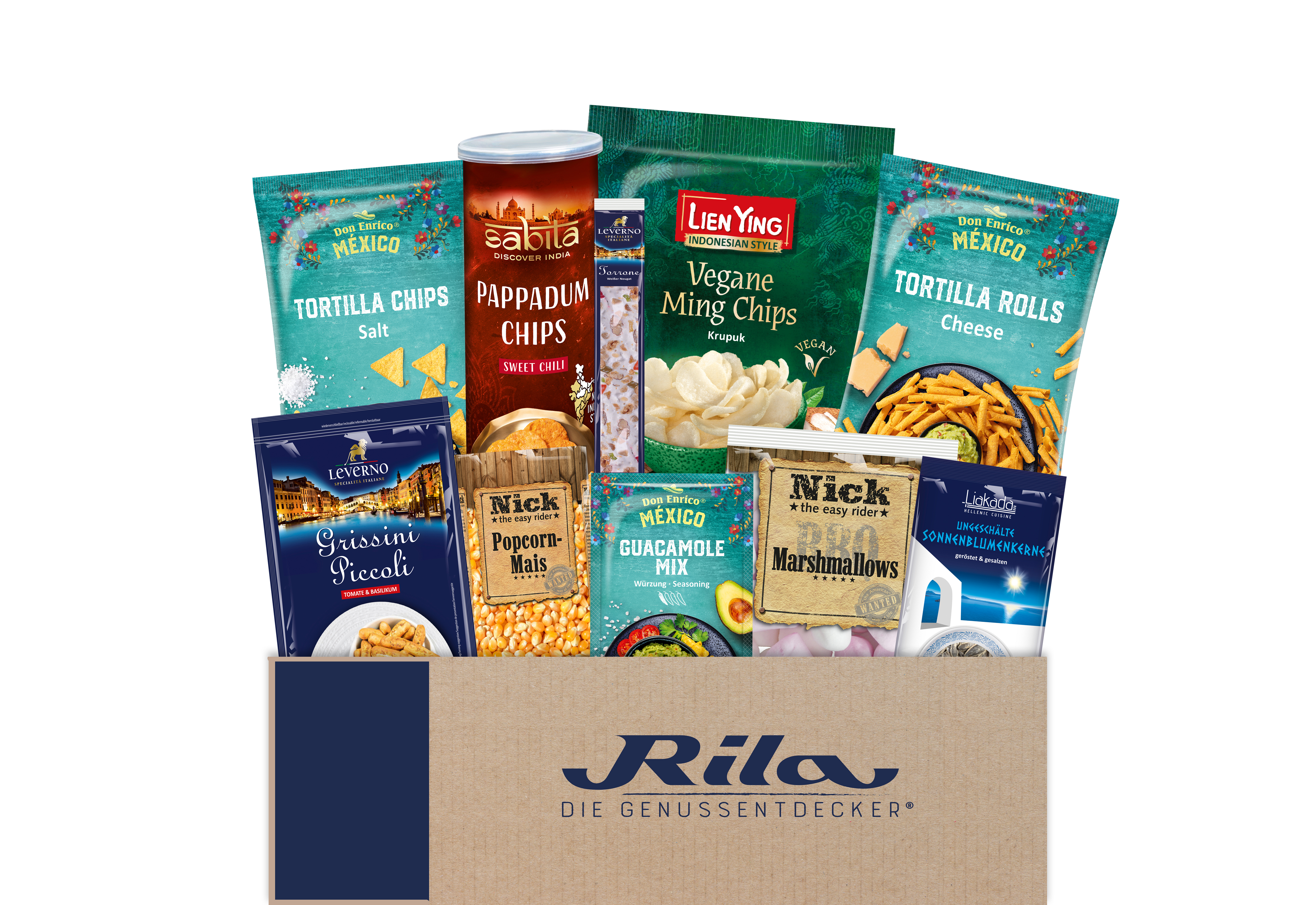 Snack Knabber Box (10-teilig, aus aller Welt)