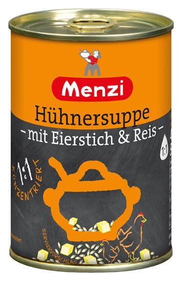 Hühnersuppe -mit Eierstich & Reis-