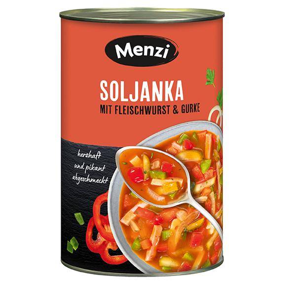 Soljanka mit Fleischwurst & Gurke