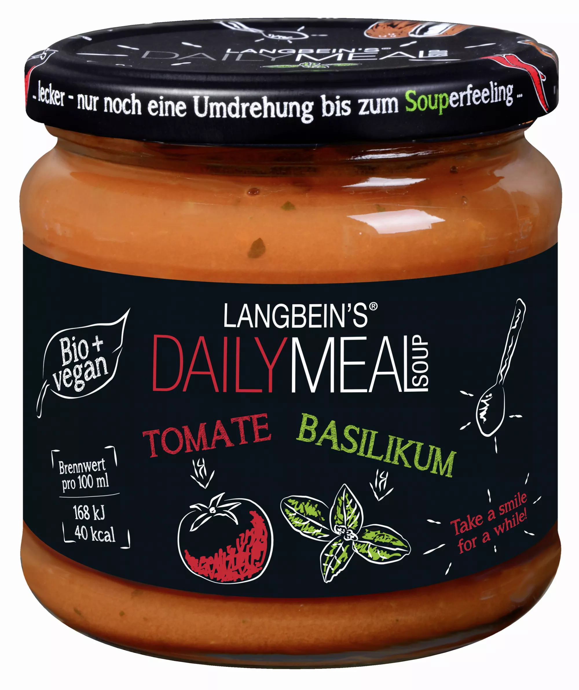 Tomate-Basilikum Suppe Bio