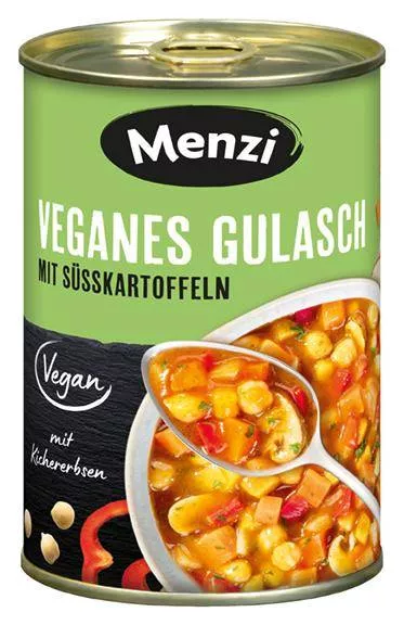 Veganes Gulasch mit Süßkartoffeln