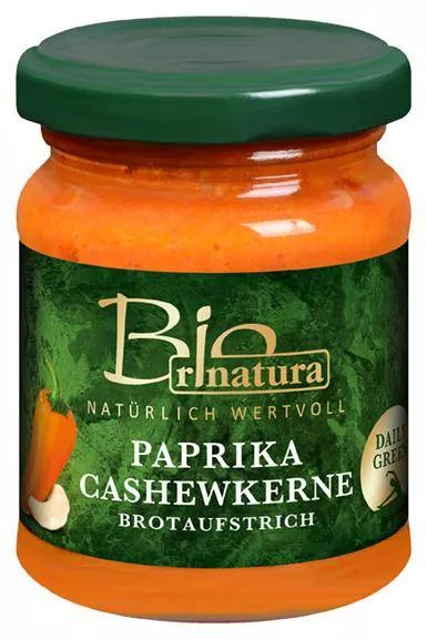 Paprika Cashewkerne Brotaufstrich Bio