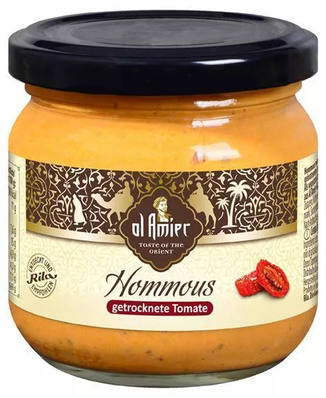 Hommous getrocknete Tomate