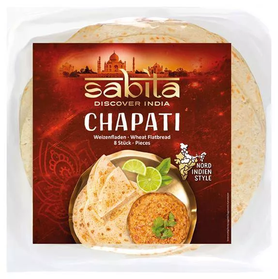 Chapati Weizenfladen 8 Stück