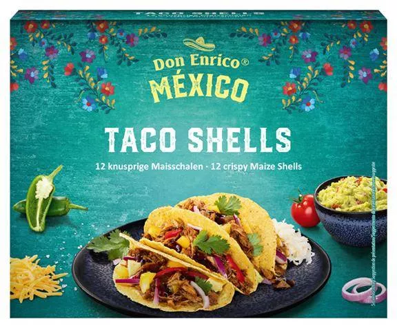 Taco Shells 12 knusprige Maisschalen